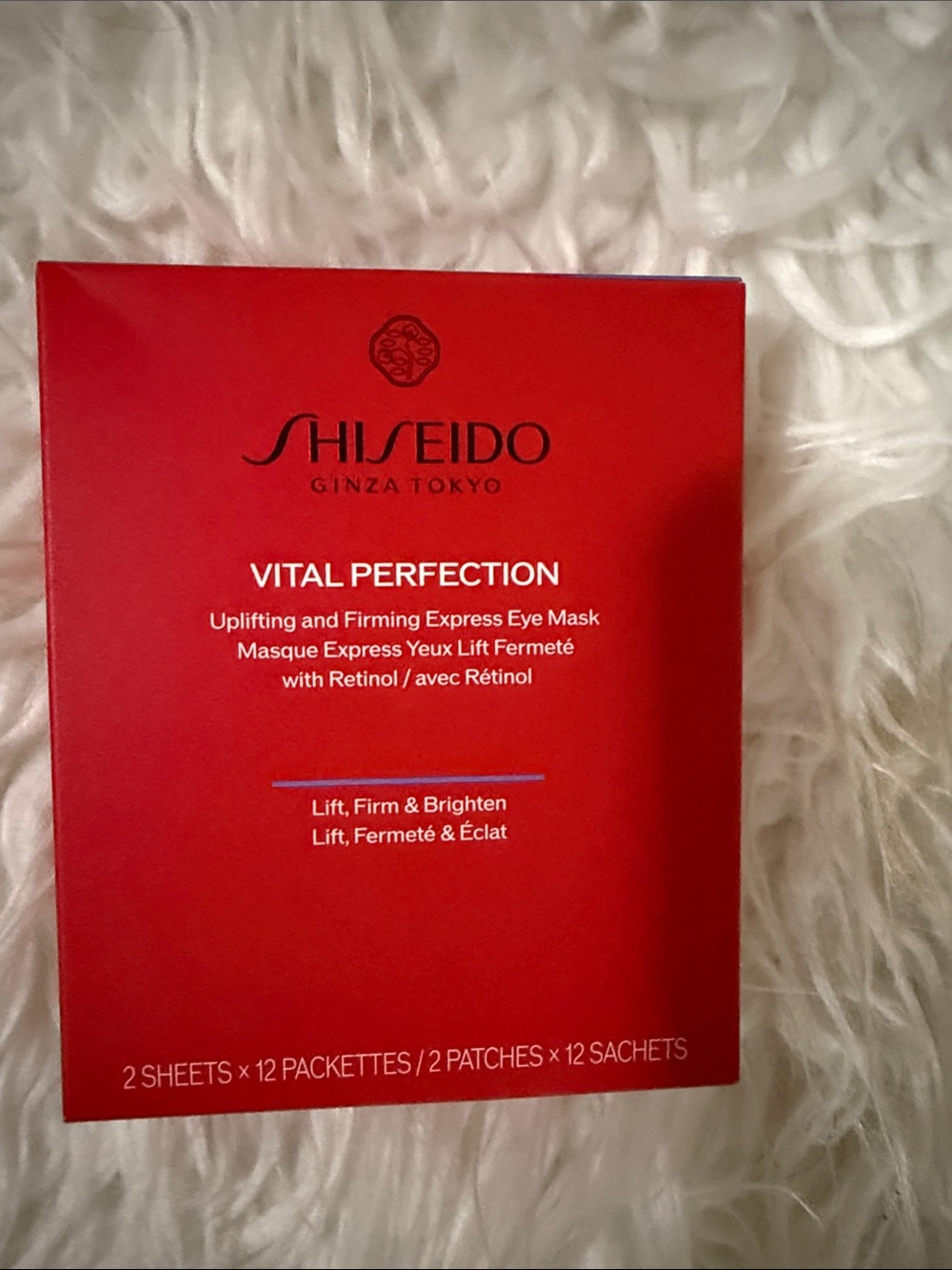 Shiseido Vital Perfection Eye Mask – Red Packaging
